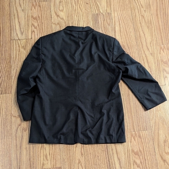 Jos A Bank 100% wool charcoal sport coat blazer, size 46R - Picture 3 of 4